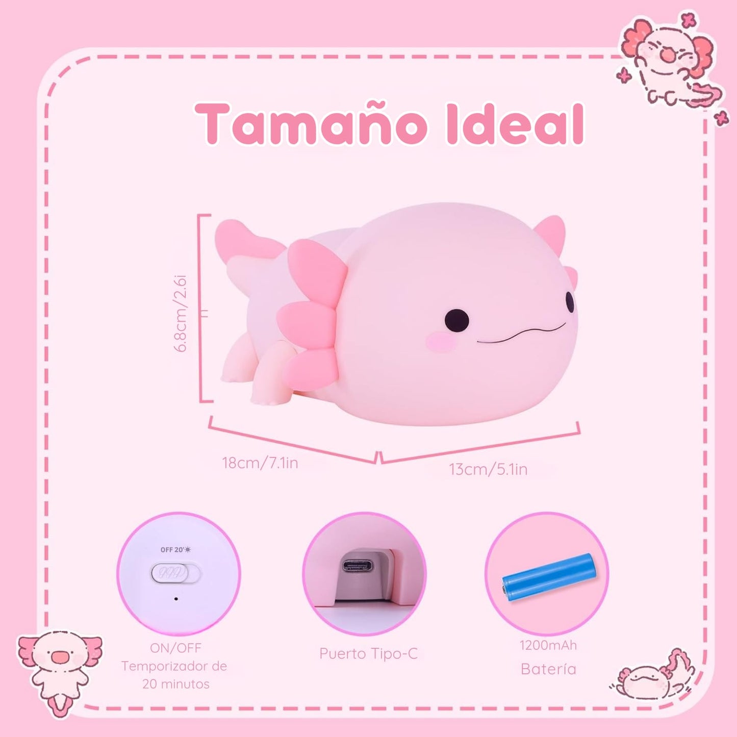 Luz Nocturna Ambiente Ajolote